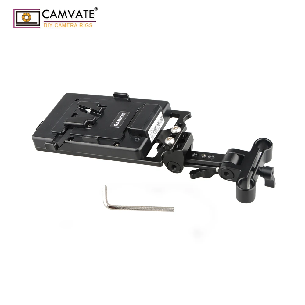 

CAMVATE Battery Support Rig With V Lock Power Supply Splitter C1888-1