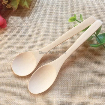

1000pcs Small Wooden Spoons Natural Eeo-Friendly Mini Honey Spoons Kitchen Mini Coffee Teaspoon Kids Ice Cream Scoop Tableware