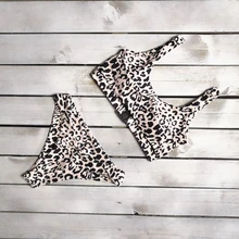 Сексуальный купальник, женский летний леопардовый комплект бикини, пуш-ап бюстгальтер с подкладкой, купальный костюм, женский танкини, купальник