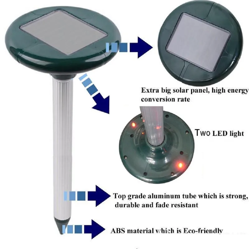 

New Solar SNAKE Repeller Multi Pulse Plus Ultrasonic Pest Rodent Repellent Quote