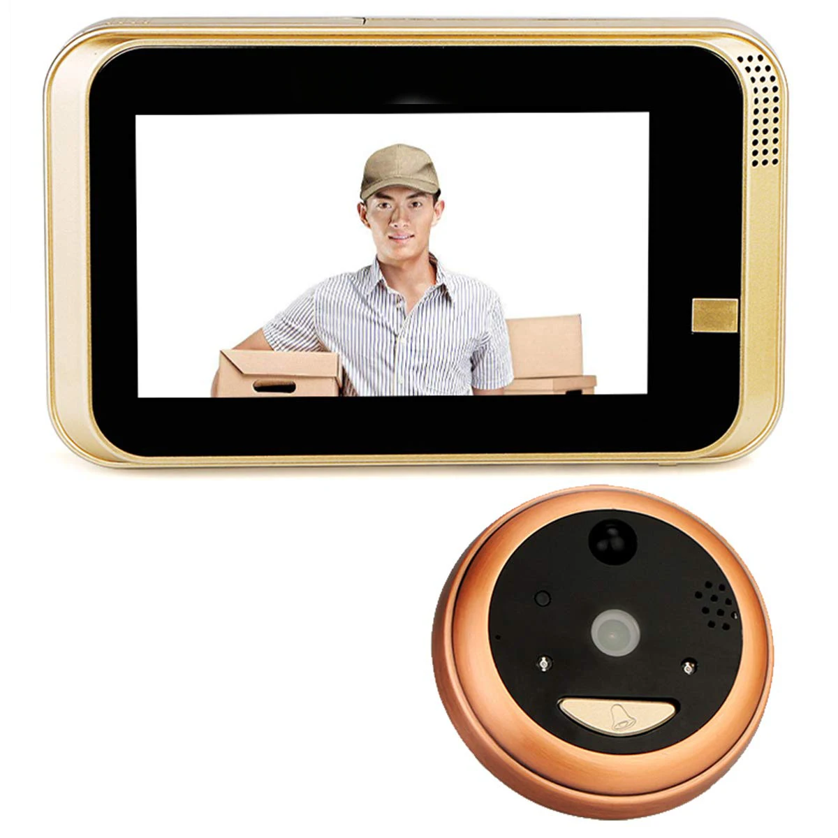  Smart IP Wifi Peephole Video Doorbell 720P Security Camera Door Viewer Motion Detection For Android