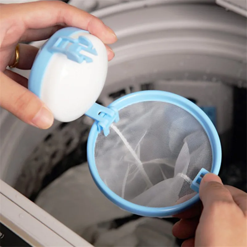 

1 Pcs Mesh Laundry Filter Wool Washing Ball Hair Removal Device Washing Machine Magic Floating Washing Tools Bathroom Products