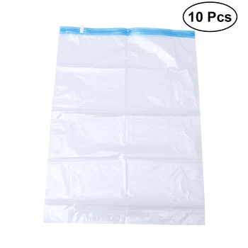 

10pcs/pack Manually Vacuum Compressed Bag Reusable Roll Up Seal Bags Travel Space Saver Packing Sacks Clothes Organizer