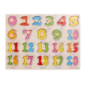 

Wooden Digital Puzzle Match Toys Montessori Puzzle Educational Early Learning Alphabet Toys Children's Day Gifts