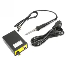 Паяльная станция GSM-T19 Регулируемая температура электрическая паяльная станция с паяльной подставкой 110 В 220 в 60 Вт