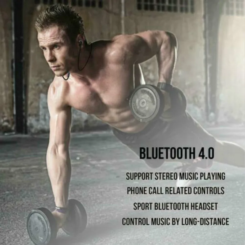 Беспроводные магнитные Bluetooth 4 1 стерео наушники спортивные гарнитура|Наушники и
