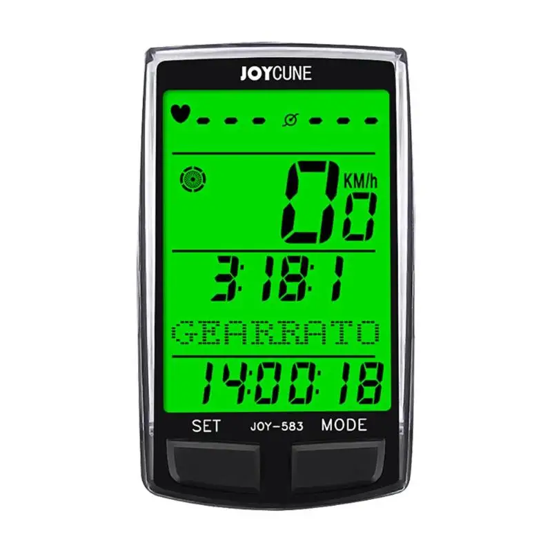 

Multifunction Waterproof Code Table Bicycle Computer Bluetooth Luminous Large Screen Speedometer Bicycle Wireless Odometer