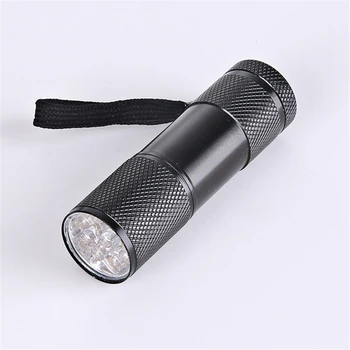 

Mini 9LED UV Flashlight Ultraviolet Multi-function led flashlight Invisible Ink Marker money Detection Torch Light 3AAA UV lamp
