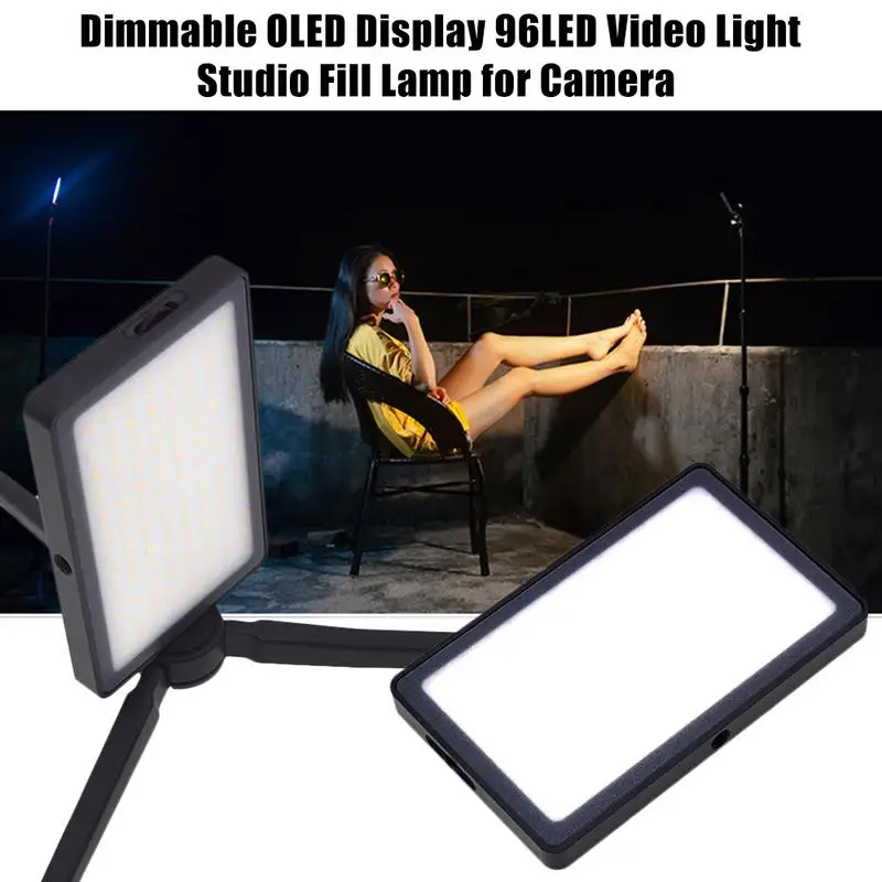 

Portable Fill Light LED Studio Fill Light Photography Photo Lighting Display 96LED Video Light Studio Fill Lamp For Camera