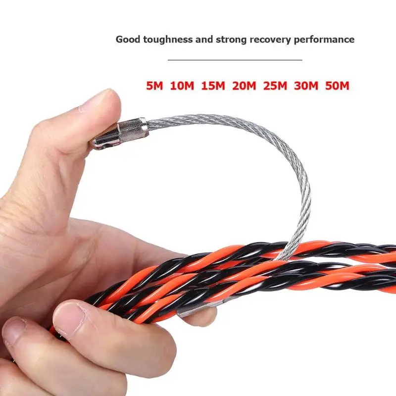 Electrical Wire Threader 5/10/15/20/25/30/50M Electrician Threading