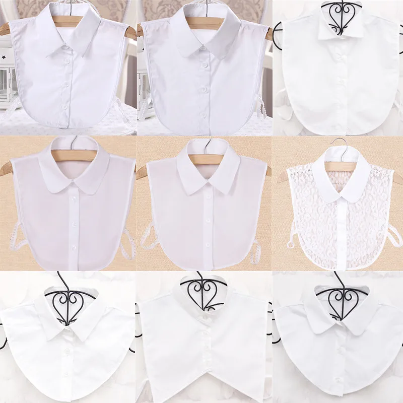 

Accessories Collars Blouse Shirt Hollow Size Women Apparel False Out Clothes Trendy Collar Style Detachable Shirt