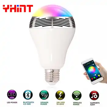 

1pcs intelligent bluetooth speaker led bulb music playing dimmable smartphone App remote control wireless led Bluetooth lighting