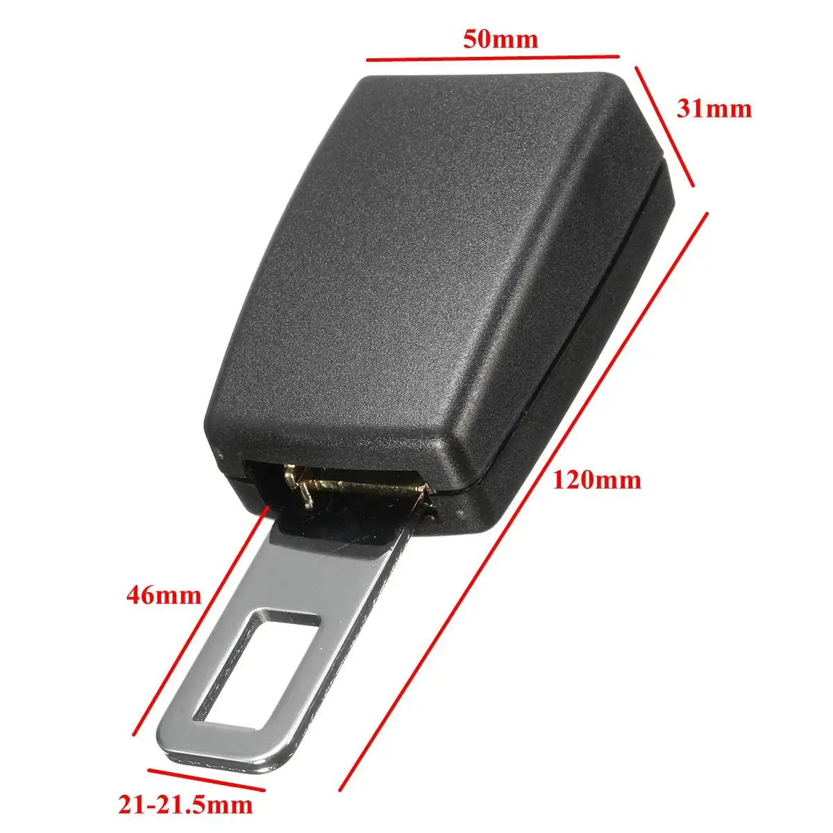 Auto Car Seat Belt Extender 22mm Auto Car Seat Belt Buckle Clip Extender 2pcs