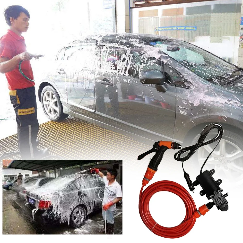 

12V Car Wash Washing Machine Cleaning Electric Pump Pressure Washer Device Tool Auto Accessories