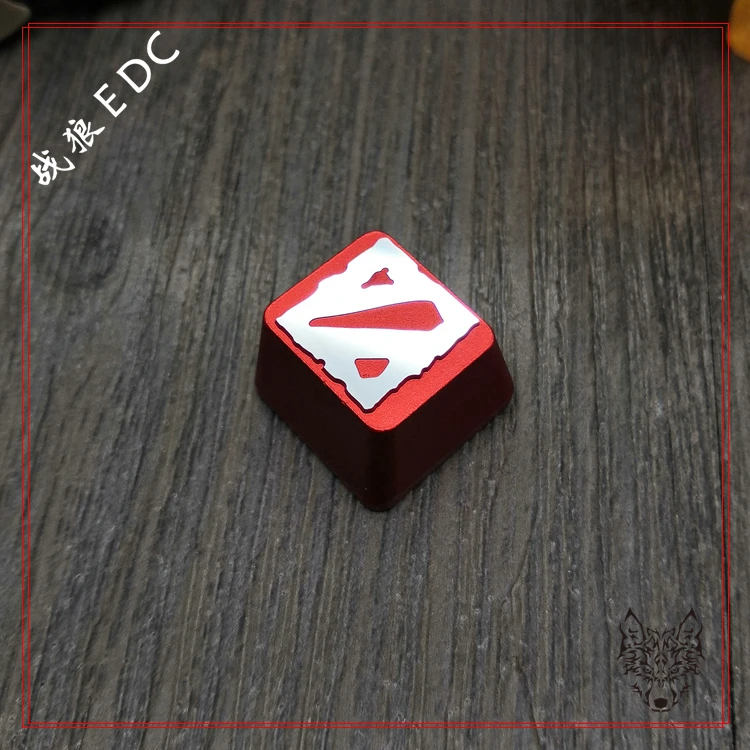 1pc Aluminium Alloy Key Cap Mechanical Keyboard Game Personality DIY Metal Keycap For Dota 2