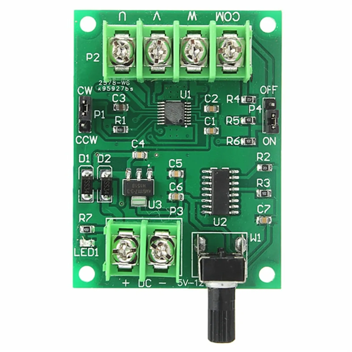 

5V-12V DC Brushless Motor Driver Board Controller For Hard Drive Motor 3/4 Wire