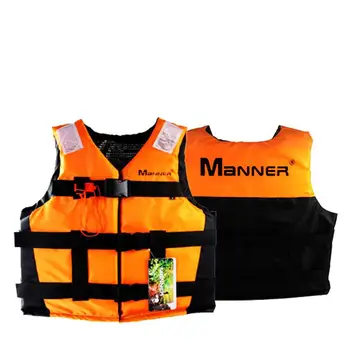 

None Outdoor Adult Unisex Life Jacket Buoyancy Suit Lifejacket Rescue Vest 40-90KG for Swimming boating Water Sports M, L