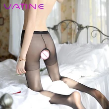 Ватин, сексуальные костюмы, колготки, сексуальное нижнее белье, Экзотическая одежда, колготки без выреза, товары для взрослых, женские чулки с открытой промежностью