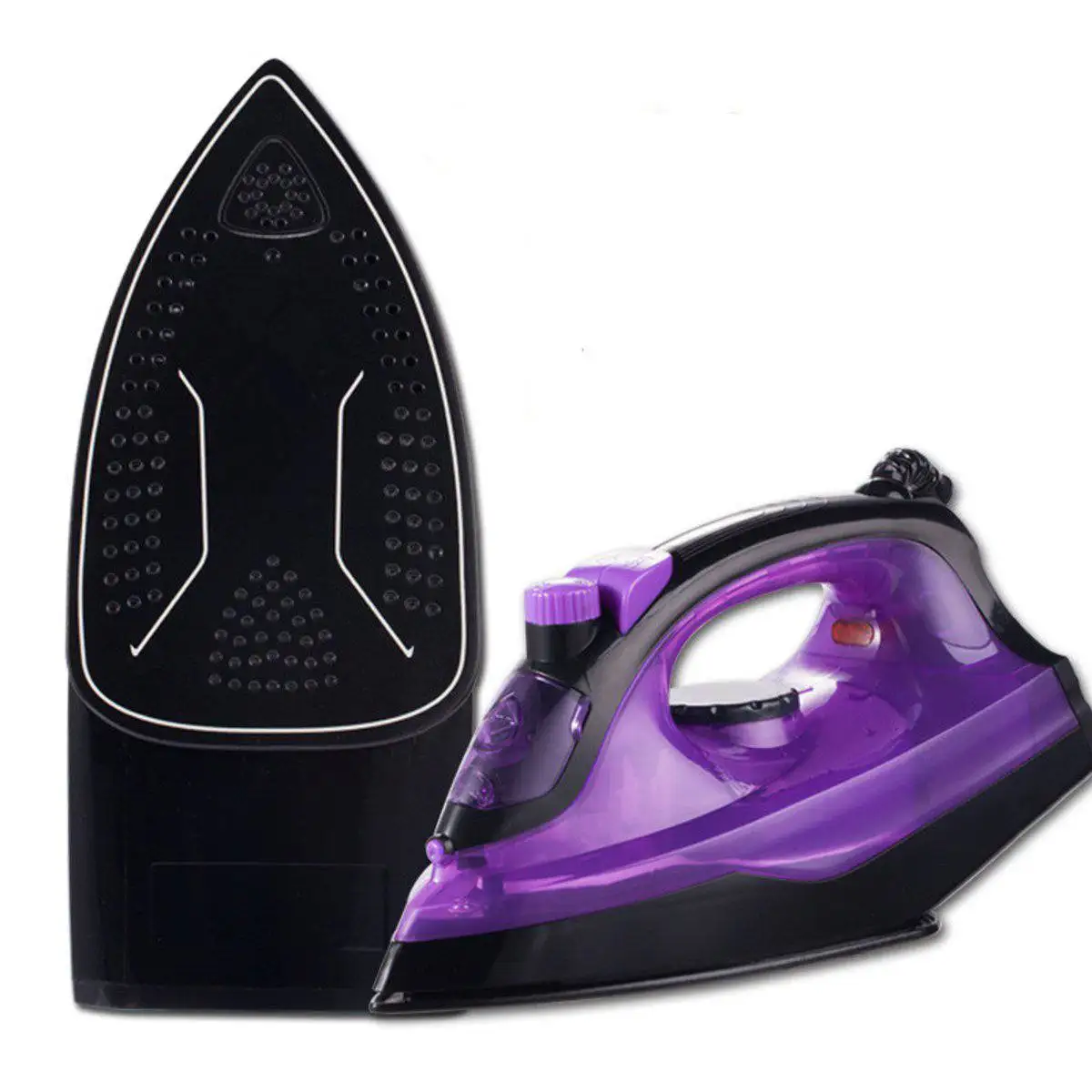 

Electric Steam Iron Ceramic Soleplate Non-slip Non-stick Laundry Dry 1400W Handheld Flatiron For Home Travelling