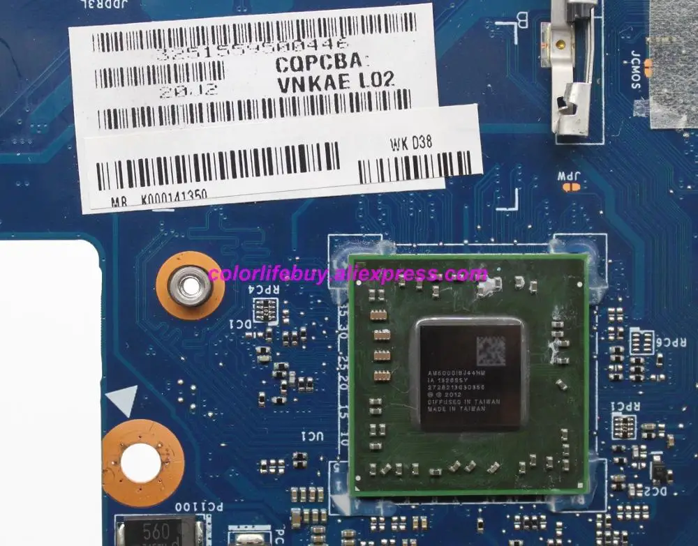 حقيقية K000141350 VNKAE LA-9868P A4-5000 DDR3 كمبيوتر محمول اللوحة اللوحة لتوشيبا S40DT S40DT-A الكمبيوتر الدفتري