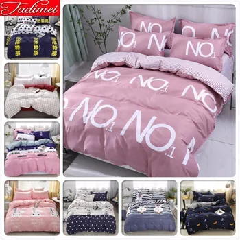 

Creative Fashion 3/4 Pcs Bedding Set Adult Kids Soft Cotton Bed Linen Single Full Queen King Size Duvet Cover Bedspreads 180x220