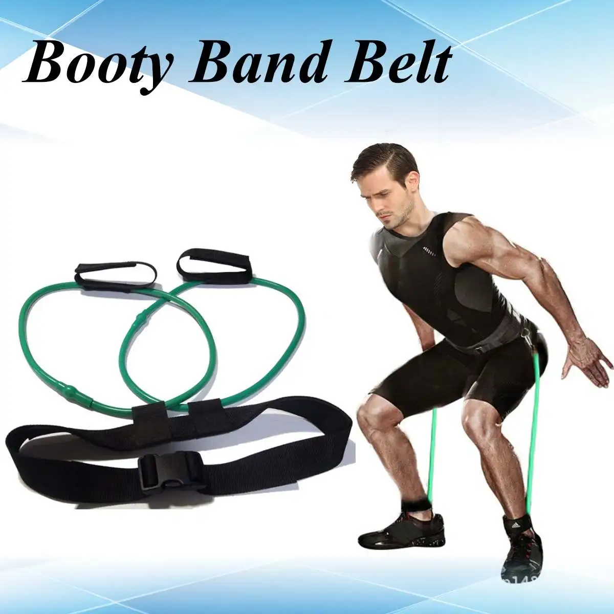 

Bands Set Resistance Bands For A Bikini Butt Glutes Muscle Waist Belt Adjustable Workout 30lb Good Quality