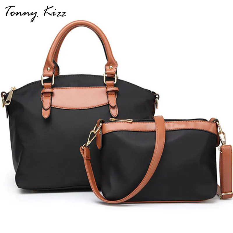 

Tonny Kizz 2pcs women handbags with female crossbody bags oxford ladies shoulder messenger bags waterproof composite tote bags