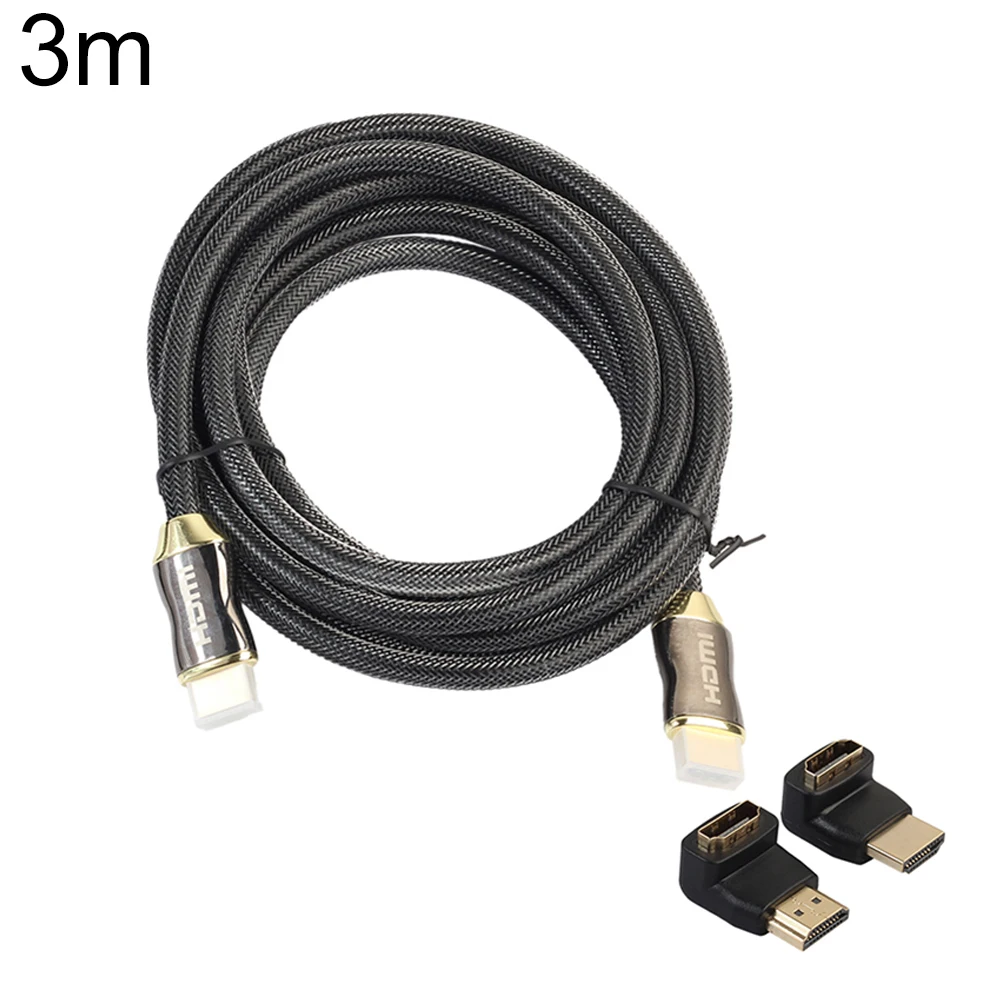 1 м/1 5 м/2 м/3 м/5 м HDMI 2 0 HD 4K * к кабель + 270 градусов и 90 адаптер для ЖК DVD HDTV| |
