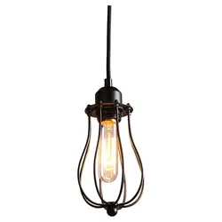 Винтажные Ретро промышленные Edison металлическая люстра подвесной светильник черный
