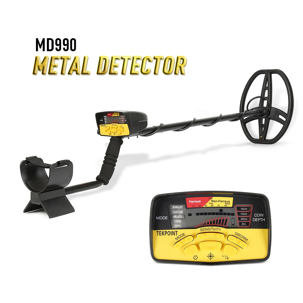 

MD990 Metal Detector Water Search Underground Metal Detector Jewelry Treasure Hunting Gold Metal Detecting Tool with LCD Display