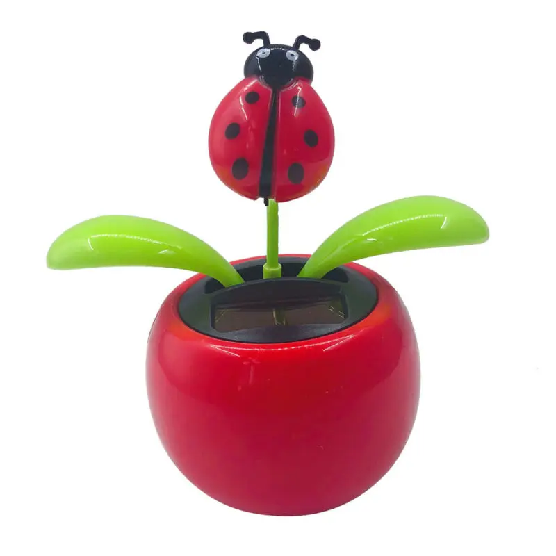 

Solar Powered Automatic Swing Flower Simulation Potted Plant Car Ornament Decor High Quality