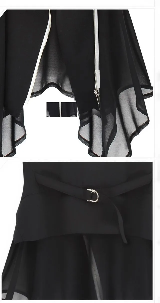 Бесплатная доставка 2019 Новый Куртка шифоновая демисезонный модели для женщин Тонкий длинная куртка ЕВРОПА пальто без рукавов и куртки. м. l