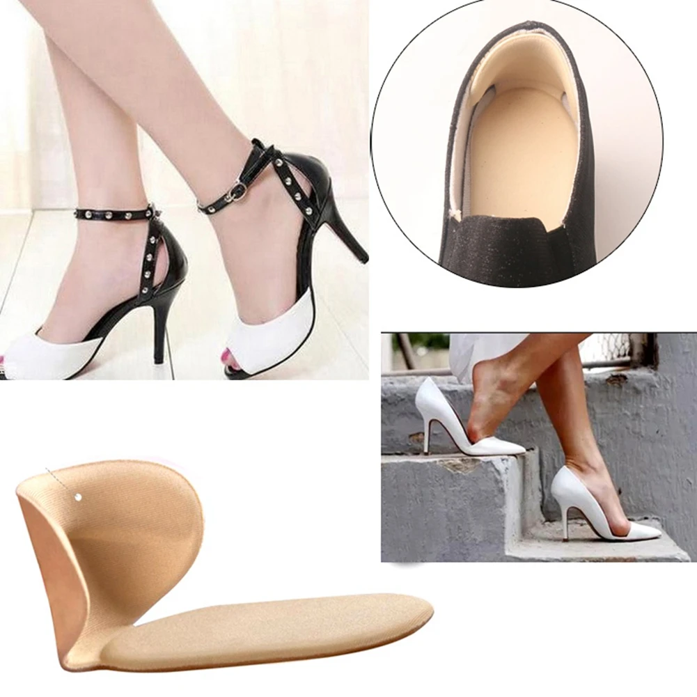 

1 Pair Sponge Back High Heel Foot Pads Shoes Insole w/ Sticker on the Back Side