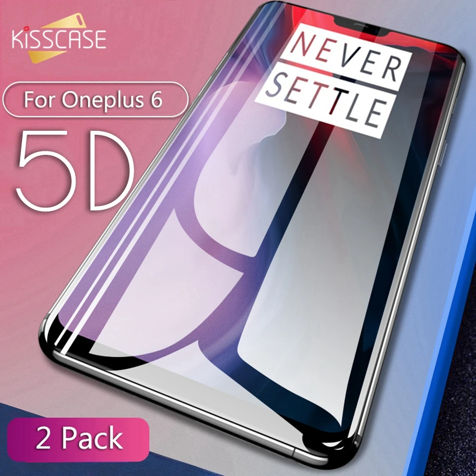 KISSCASE 9H Nano HD 9D закаленное стекло для Oneplus 6 5T 6T Ультра-Тонкое защитное экрана
