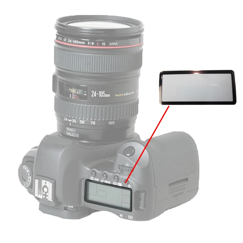 10 шт. наружный стеклянный экран для Canon 5D 5D2 5D3 5D4 5Dsr 6D 6D2 7D 7D2 60D 70D 80D 760D | Электроника
