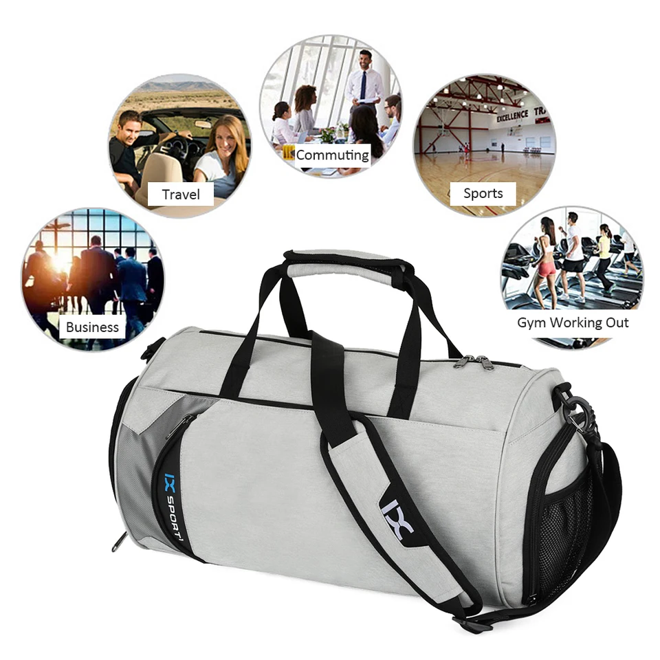 sports bag with separate shoe compartment