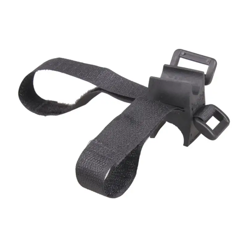 Sale Bicycle Flashlight Clip Holder Torch Light Mount Base with Adhesive Strap Black Drop Shipping 3