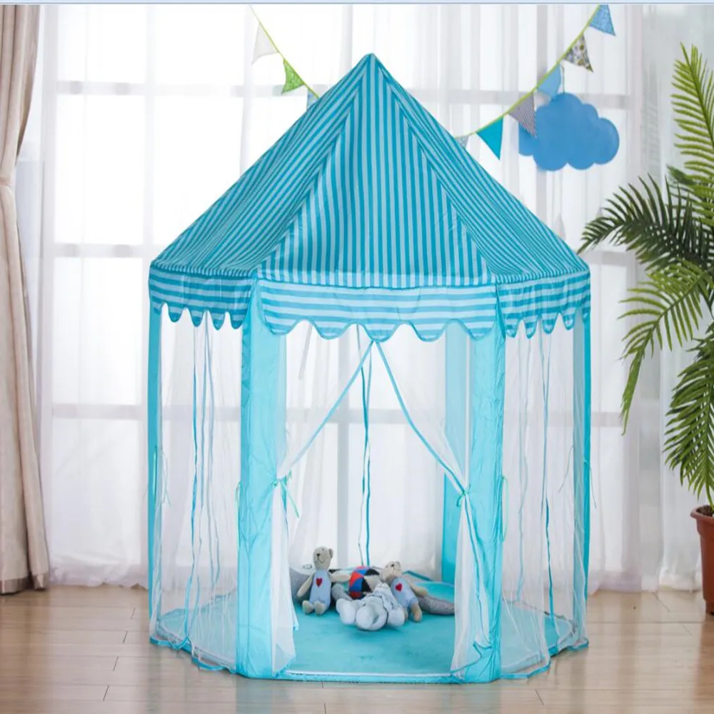 

140x135cm Large Princess Castle Tulle Child House Game Selling Play Tent Yurt Creative Develop Outdoor Indoor Lights Balls Toys