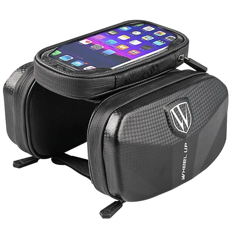buy Wheel Up waterproof bicycle bag frame front head tube riding box 6.0 inch touch screen mountain bike bicycle bag accessories