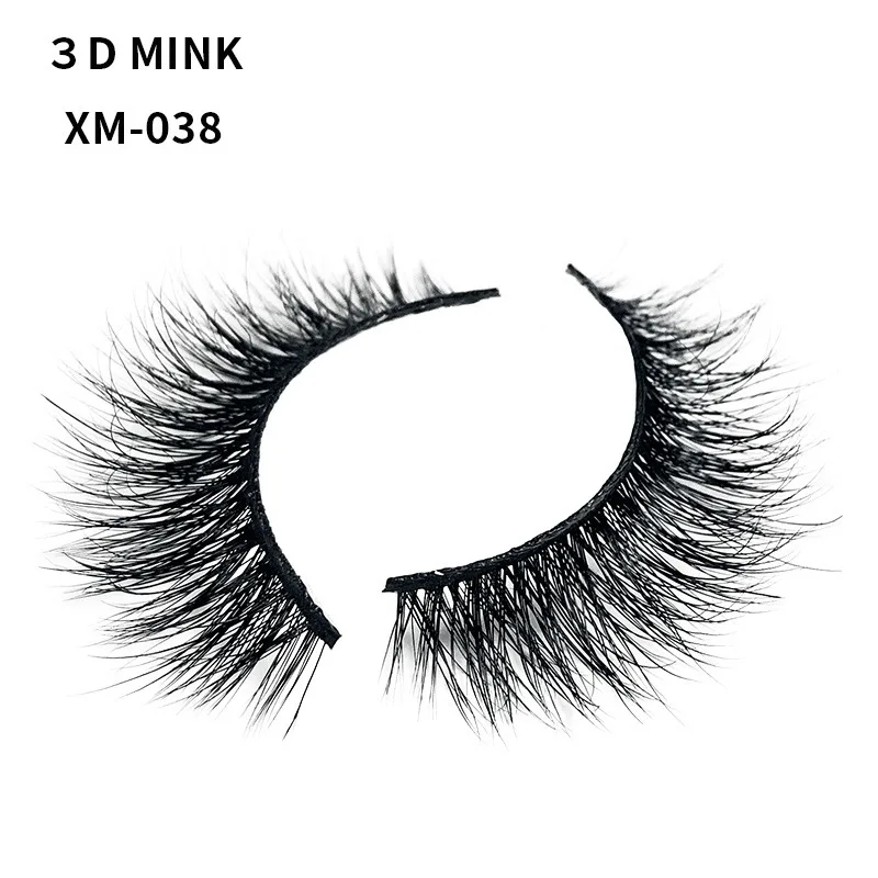Manual 3d Mink Hair False Eyelashes Natural Long Light Nude Look Thick Fund European Make Up Messy Eyelash 038 | Красота и здоровье