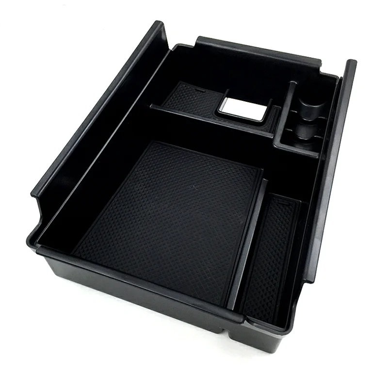 

For Alfa Romeo Stelvio 2018 Black Center Console Armrest Storage Glove Box Tray