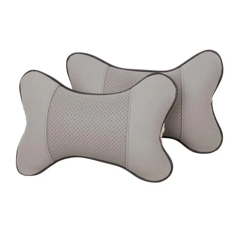 

Car Neck Pillows Comfortable Universal Single Pcs Headrest Artificial Leather Car Headrest Supplies Neck Auto Safety Accessorie