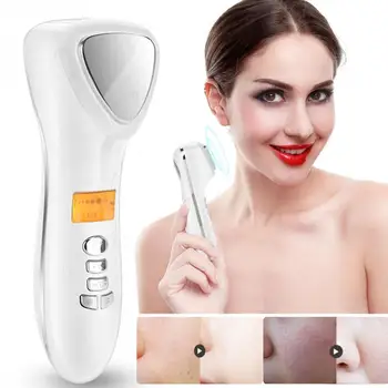 

Ultrasonic LED Hot Cold Hammer Skin Care Machine Acne Removal Anti-aging Facial Lifting Vibration Massager Face Care Beauty v