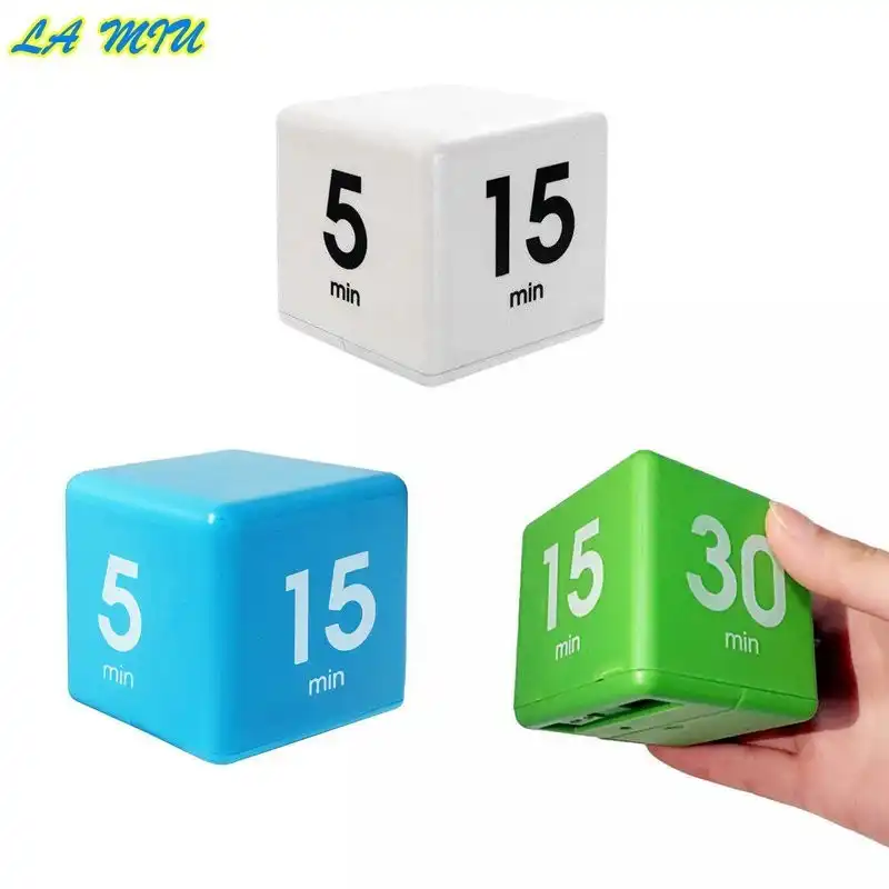 la miu hot sale cubic timer cube kitchen alarm 5 15 30 60 alarm for 5 minutes