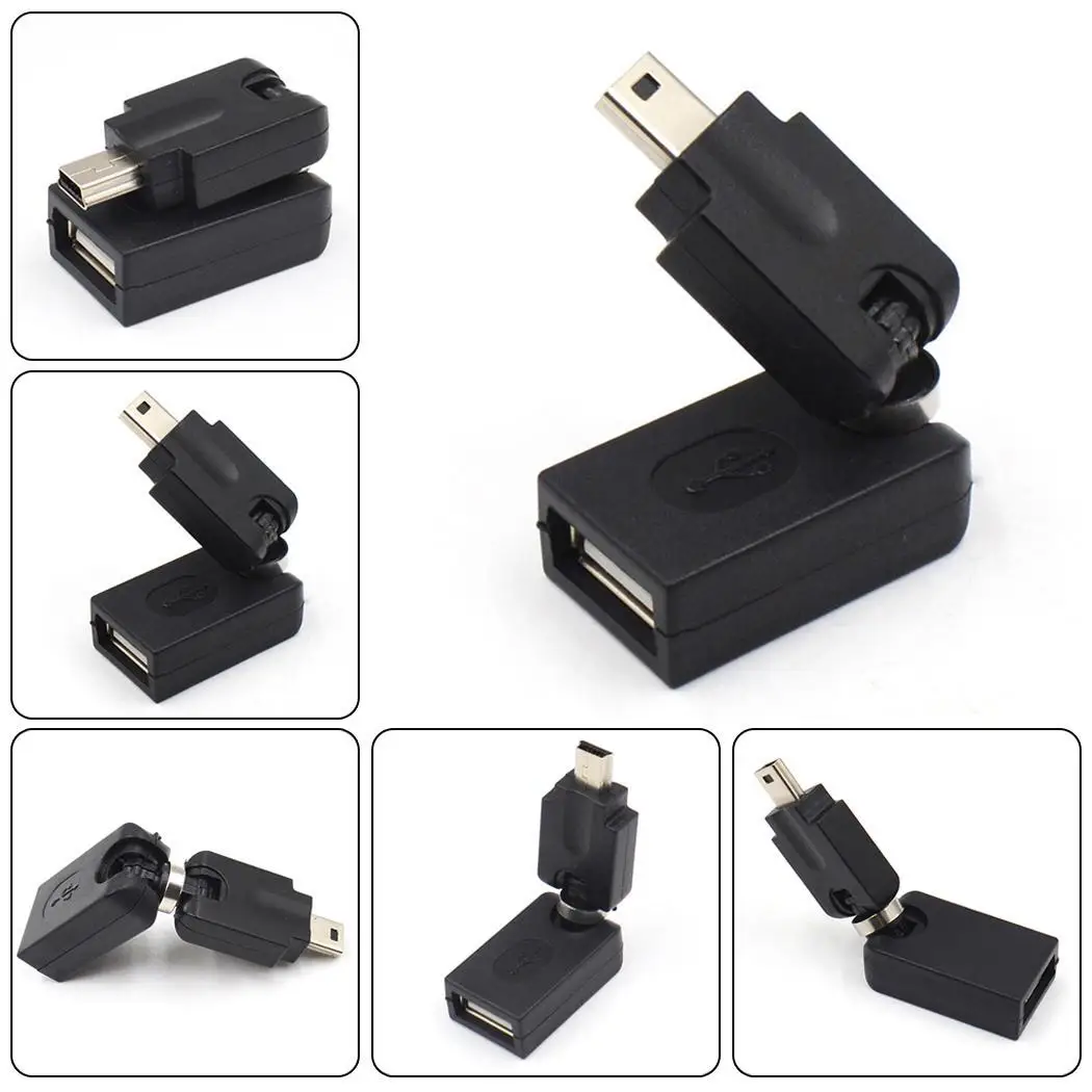 OTG переходная головка USB Mini5p адаптер может быть передача данных поворачивать и регулировать черного цвета на каблуках высотой 5 P USB2.0