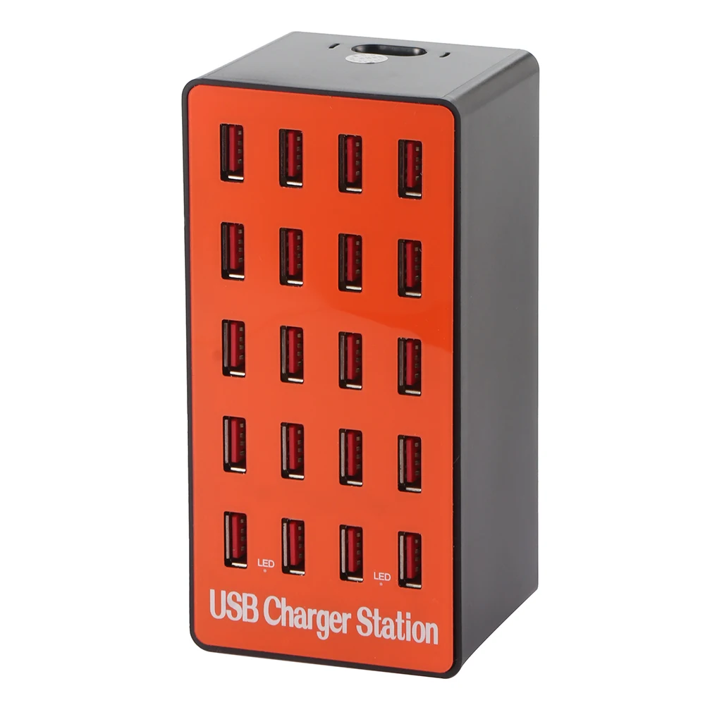 USB умное зарядное устройство 20 портов концентратор быстрая зарядка станция