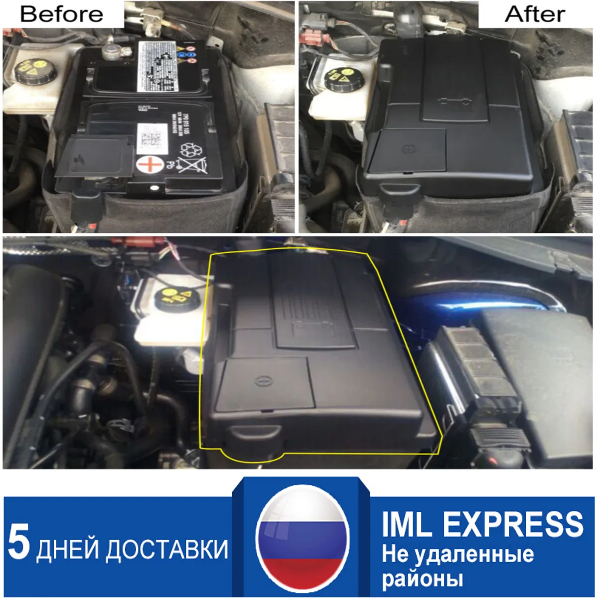 Protetora para Bateria de Motor Capa de Proteção à Prova de Poeira Negativos para Skoda Capa Eletrodos Kodiaq Octavia a7 vw Tiguan l 2020-2020 5e
