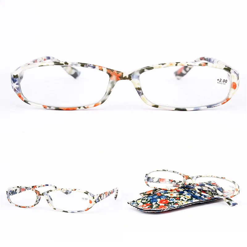 Iboode ретро с цветочным принтом очки для чтения женские и мужские весенние шарниры сверхлегкие пресбиопические очки+ 1,0 до 3,5 с подходящей сумкой