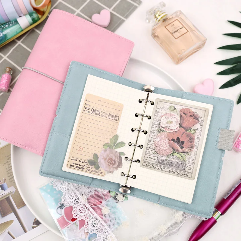 MyPretties Луки 6 связующего отверстия Организатор a7 a6 Тетрадь DIY эластичный