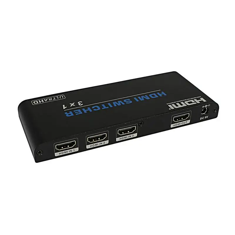 

HDMI Switch 3 Port 4K 60Hz Switcher Splitter Box Support Infrared Remote Control Full HD Adapter Switcher